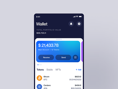 Wallet app asset crypto crypto app design desktop ui design uidesign wallet wallet app wallet concept wallet design web3