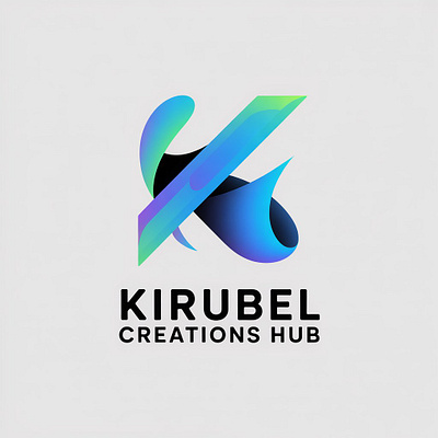 Portfolio Website Logo-Kirubel Creation Hub branding design graphic design logo typography