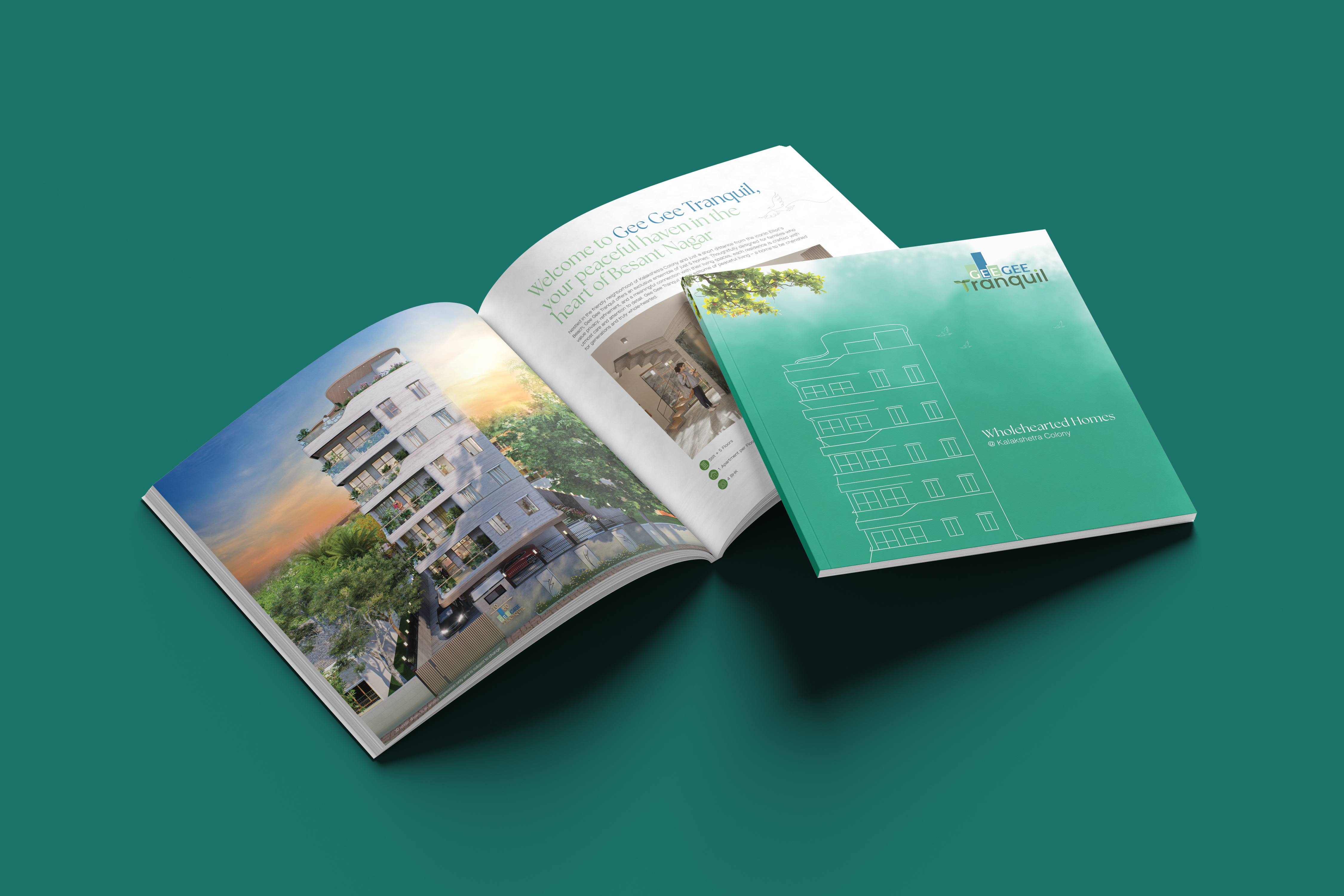 GeeGee Tranquil Real Estate Brochure luxury real estate real estate banner real estate branding real estate brochure real estate creative real estate flyer real estate logo design real estate photography real estate website villa