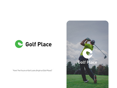 Golf Place Logo Design badge brand identity branding design golf golf ball golf logo icon logo logo design logo mark mark minimal symbol typography