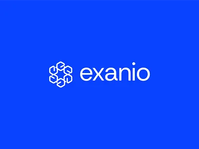 Exanio brand branding concept design geometry logo graphic design identity logo logomark minimal logo modern logo startup logo