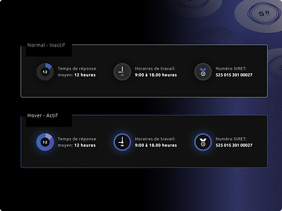 Informations Icons banner brand branding d=badge dark ui datge horloge graphic design icon set icon seyt icons designer illustrator ai photoshop psd print designer senior designer siret number time trophee typo typography ui ux ui ux designer ux audit