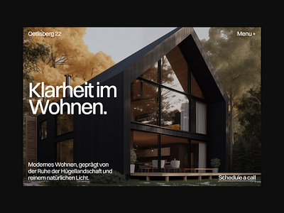 Oetlisberg 22 — Property Developer Landing Page Concept architecture design grid menu microsite minimal design property developer property landing page realestate residentaldesign webdesign webflow