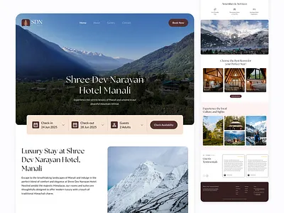 Hotel Landing page design booking site design hotel website landing page ui ux website design