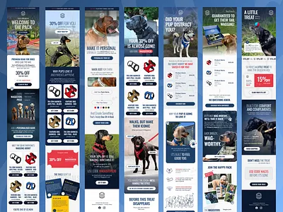 Email Designs for a Pet Brand edm email design email marketing email templates graphic design klaviyo klaviyo email design pet brand email design pet emails