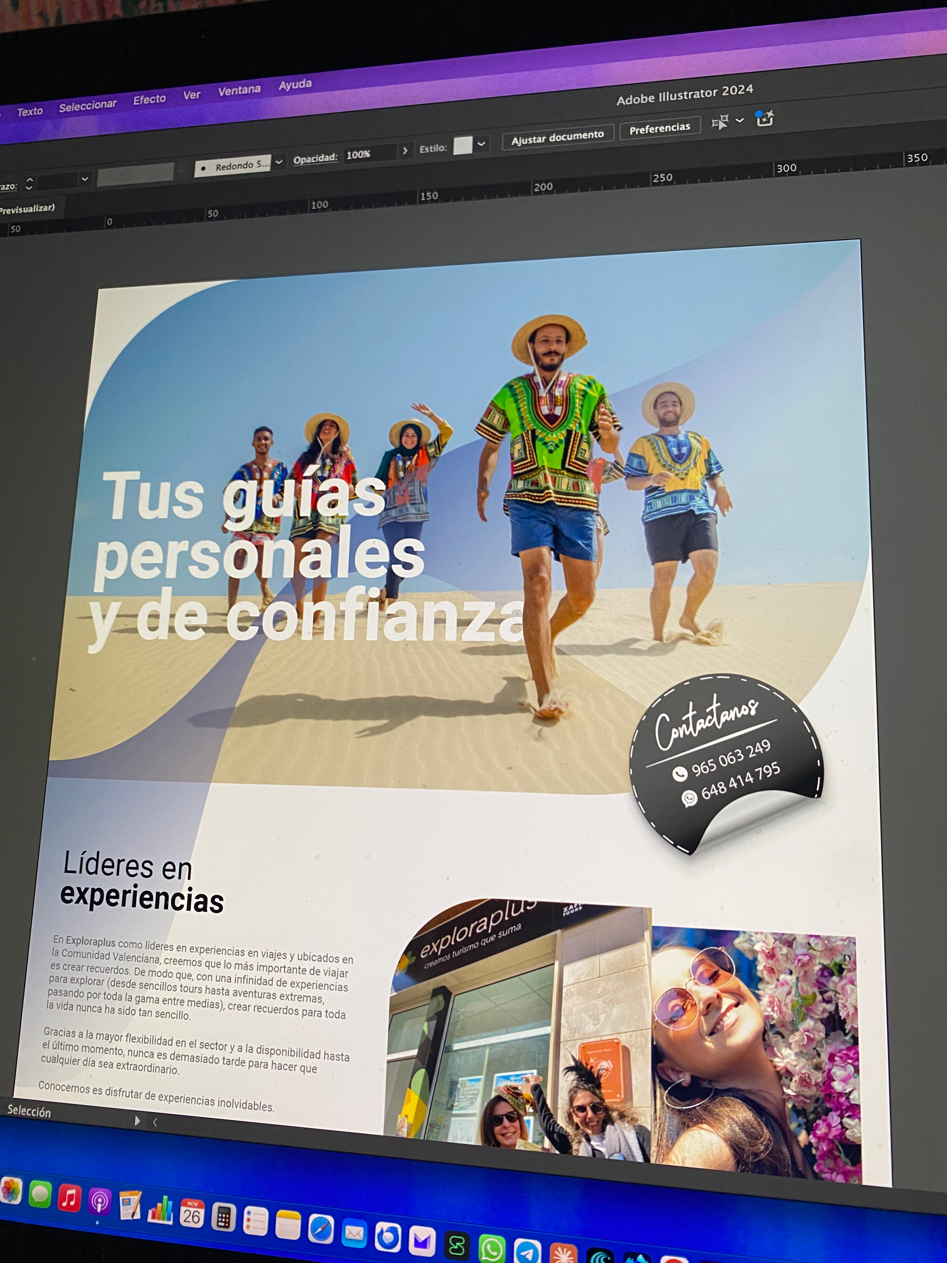 Tourism agency branding graphic design logo ui