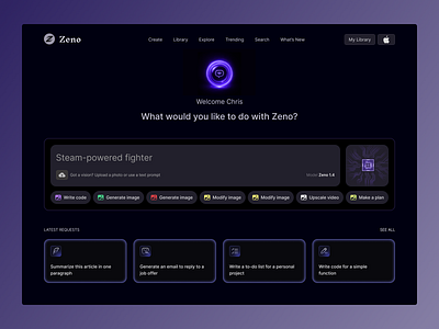 Next-Gen AI Hero Section ai ai assistant ai operator ai platform ai product design aiinterface assistant chatbot cleanui crm fintech futuristicui generativeai hero section minimalui saas service startup ui ux voice chat