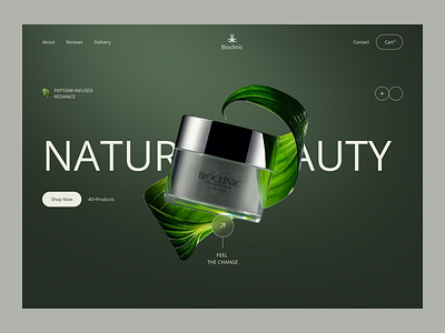 Natural Skincare Website Design beauty beauty care cosmetics ecommerce ecommerce website koushik landing page landing page design makeup online shop product design shopping skin skincare ecommerce website ui ux web web design website website design