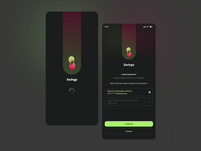 Swingz project app branding design graphic design illustration typography ui ux