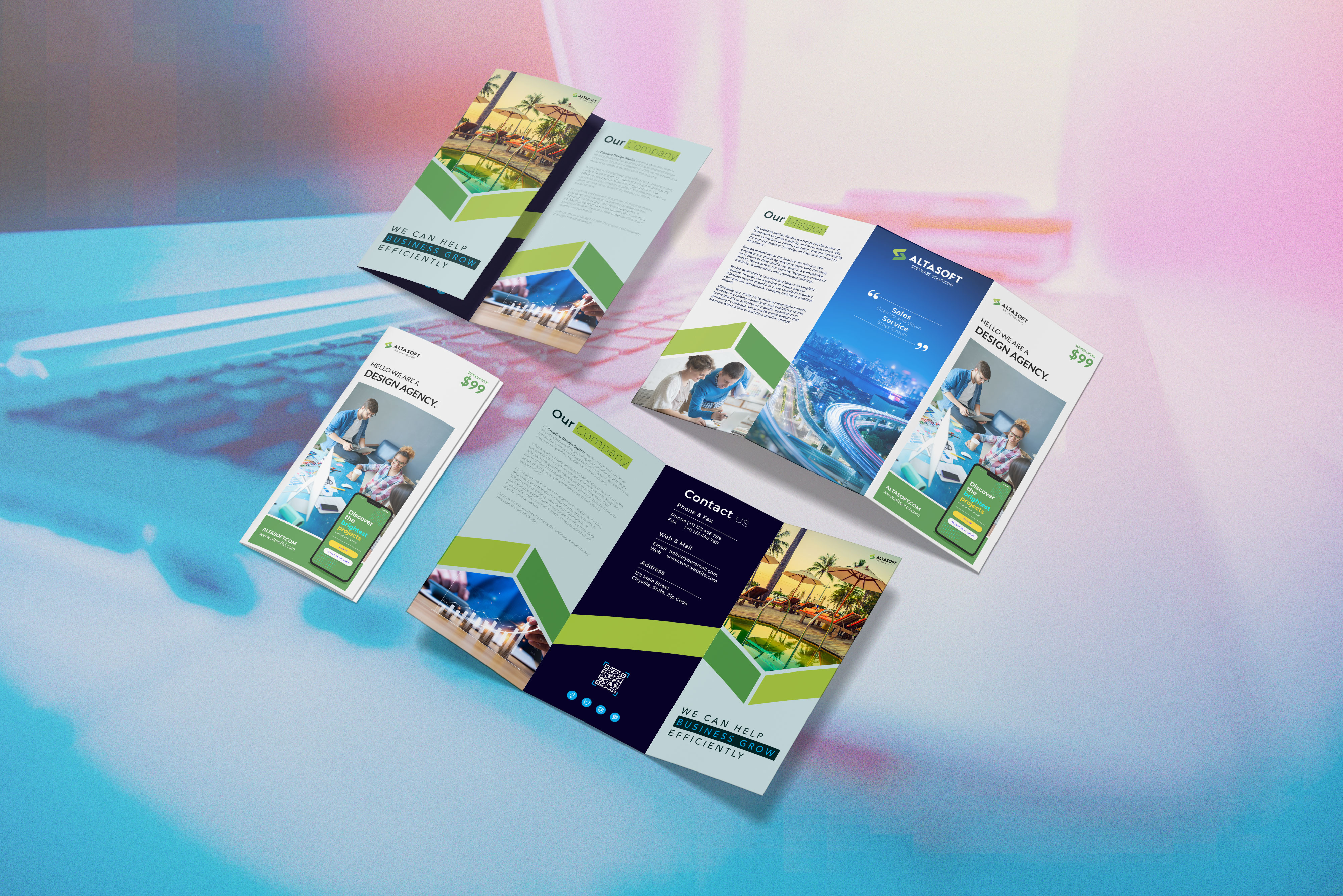 Example of Bifold & Trifold Brochure  (Single) 
