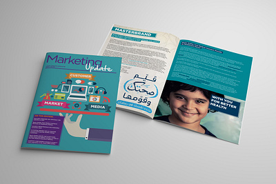 Bupa Marketing Newsletter graphic design layout newsletter