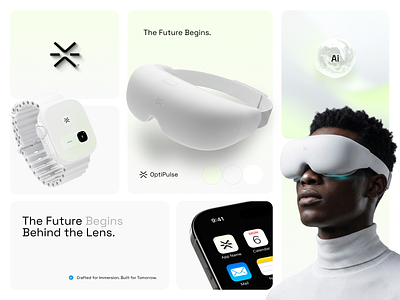 Hikari Systems Bento Branding 3d ai ar bento brand identity branding creative design glasess graphic icon logo minimalist optima os ui ux visual identity vr web