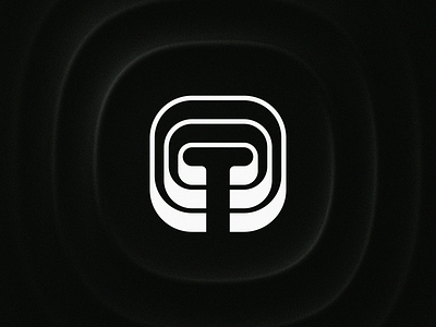 Letter T + Ripple Logo ai auto automotive blockchain branding car gradient icon identity lepisov lettering logo negative retro ripple space waves wifi