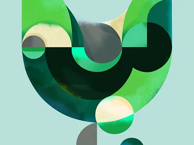 Bloom in Green 3d artwork design graphic design illustration