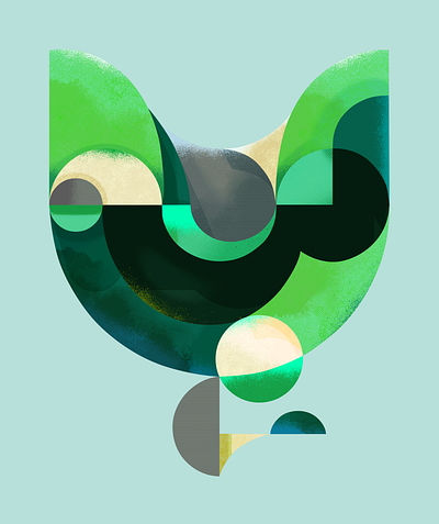 Bloom in Green 3d artwork design graphic design illustration