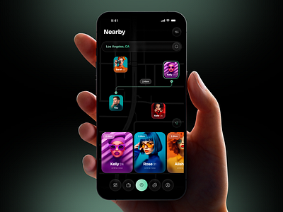 Blast Dating - Mint Redesign app badoo bumble clean date dating find people map minimal mobile nearby tinder web