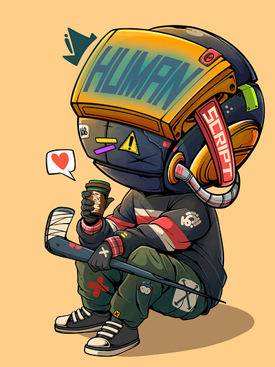 Human apparel art cartoon character cyberpunk digitalillustration dystopian game illustration nft streetart urbanart