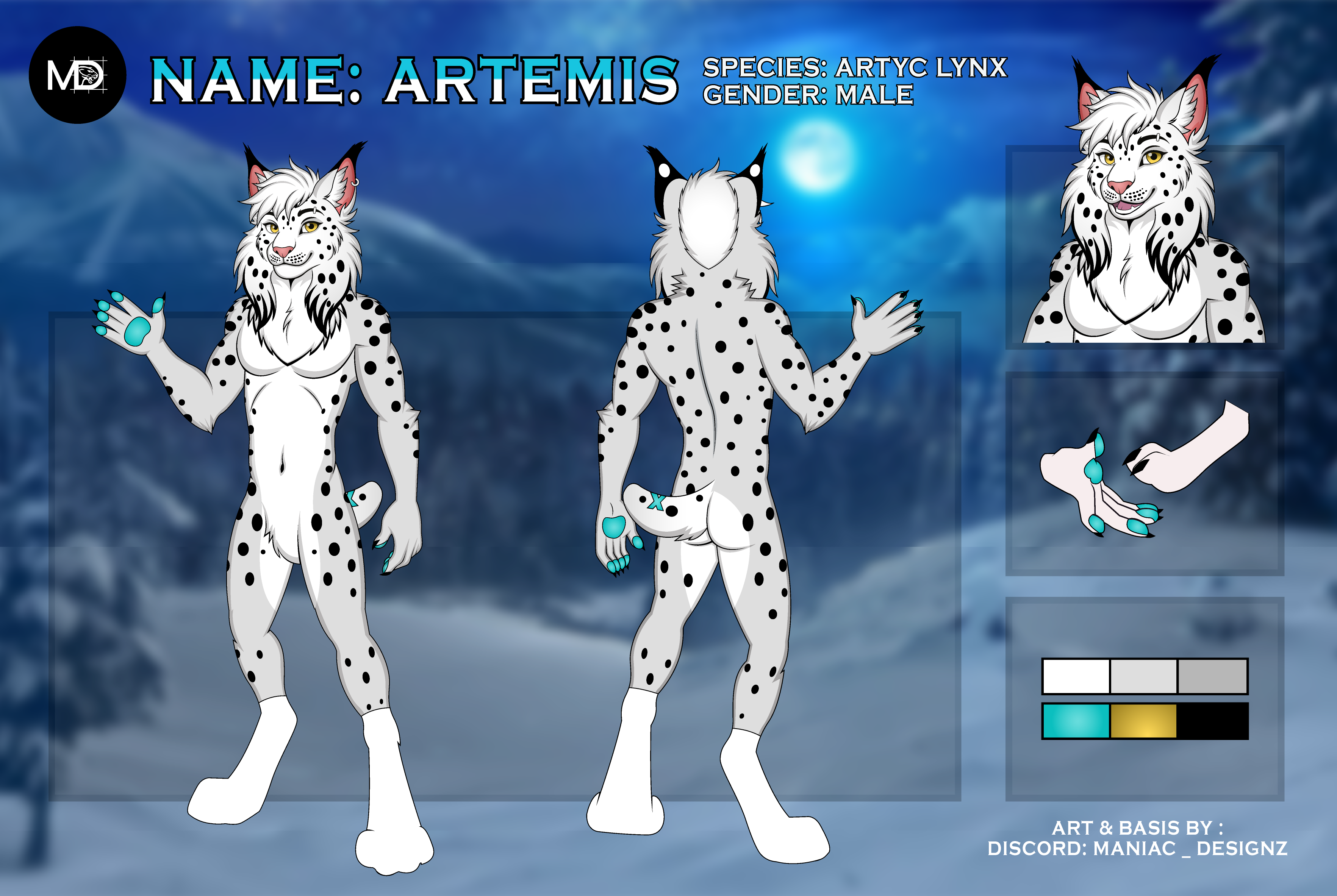 Artyc Lynx Furry Fursona Reference Sheet Completed anthro anthrolynx artyclynx characterdesign characterreference charactersheet commission commissionedwork customcharacter digitalart dribbbleart furry furryart furryartist furrycommissions fursona lynx premiumrefsheet refsheet