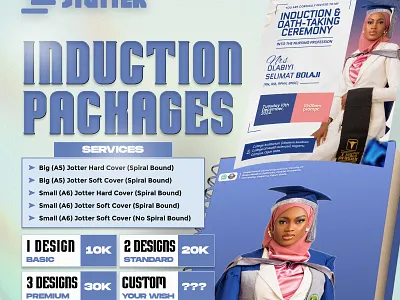 Induction Packages. design flyer design graphic design