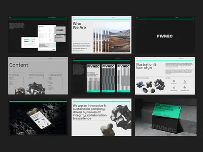 Fivrec | Brandbook 3d brand identity brandbook brandbook mark branding design design exploration graphic design illustration logo mobile uxui startup startup design ui user experience user interface ux uxui visual identity