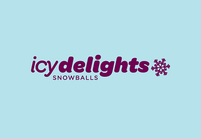 Icy Delights Snowballs Branding branding graphic design logo