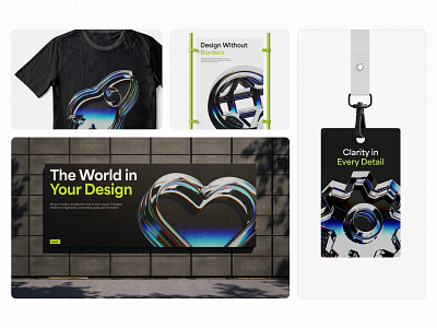 Glass Dispersion Branding | 3D Icons 3d 3d blender 3d branding abstract banner branding clean design assets glass dispersion high quality lanyard minimalist professional tshirt ui