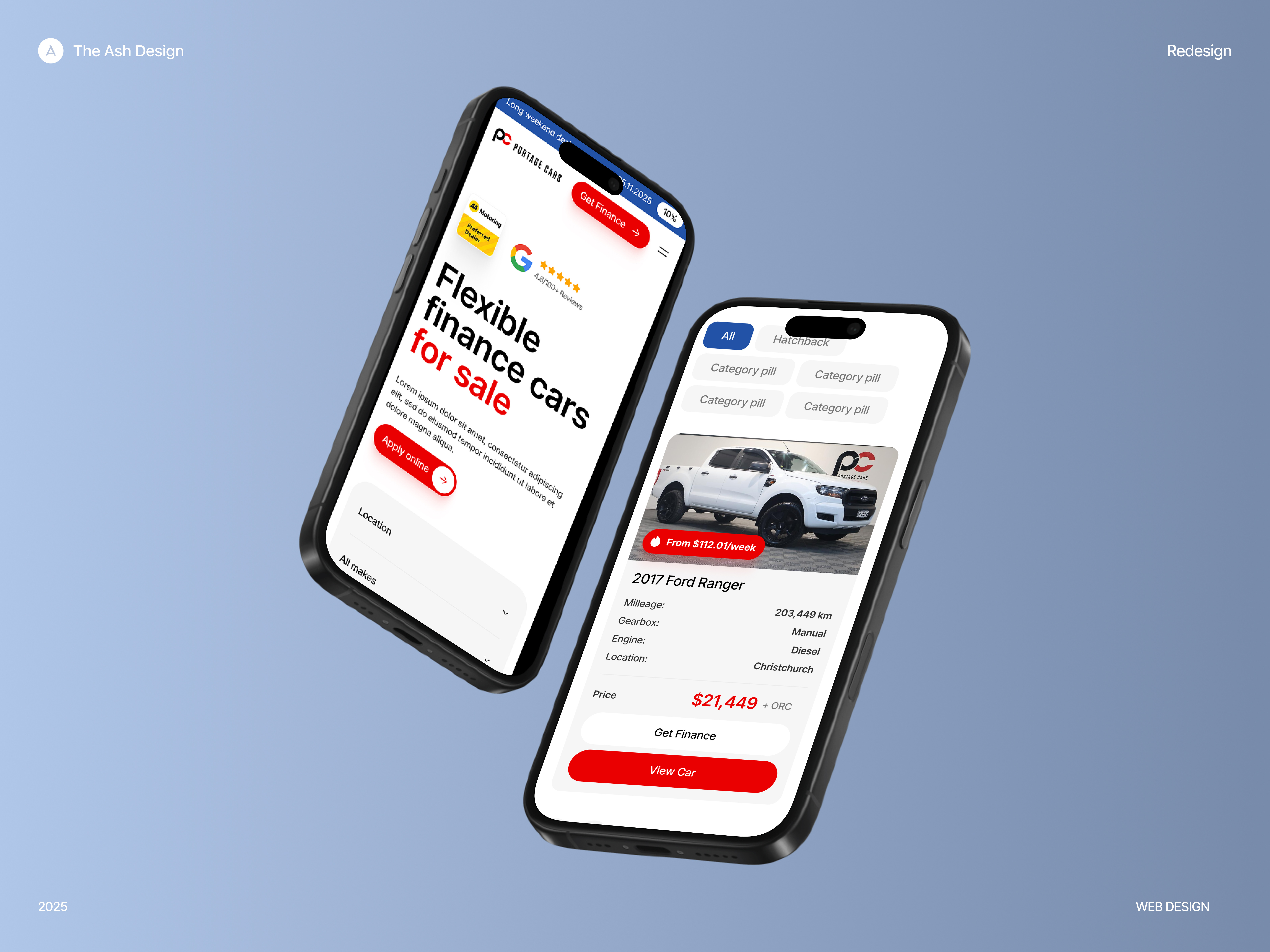 UX/UI Redesign for a Used-Car Dealership Platform by The Ash Web on ...