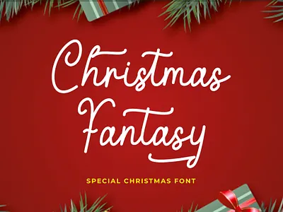 Christmas Fantasy Font branding christmas design fantasy font font design graphic design handwritten font hello dribbble holiday illustration ligature font logo santa script font swashes font type typography ui winter