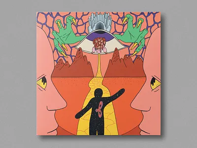 Secret 7" Cover 7 album cover illustraion music oz psychedelic retro returntooz scissorsisters surreal vintage yellowbrickroad