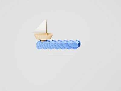 Loader 3d 3d animation blender blender3d boat illustration isometric loader loading maritime sea ship shipping