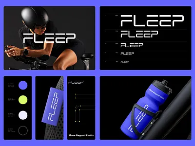 Fleep Logo And Brand Identity brand brand identity branding logo logo design logo designer logos mark minimal sport logo typography visual identity wordmark