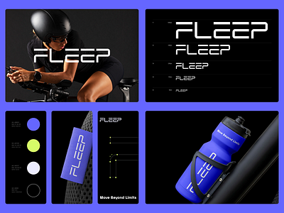 Fleep Logo And Brand Identity brand brand identity branding logo logo design logo designer logos mark minimal sport logo typography visual identity wordmark