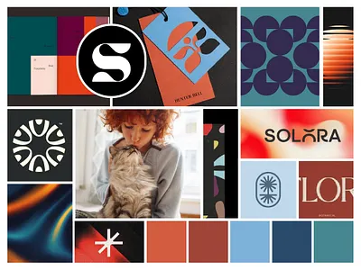 Moodboard - Zesty blue brand direction branding color palette creative direction mood board moodboard rust