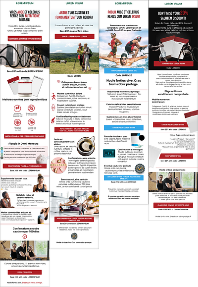 Email Designs for a Brand I worked with last month. Anonymized design email design email marketing figma typography