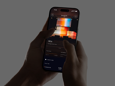 Synthex SaaS – Analytics Mobile Dashboard ai app app design automation b2b business crm dashboard design interface kpi marketing mobile mobile app product saas software statistics ui ux