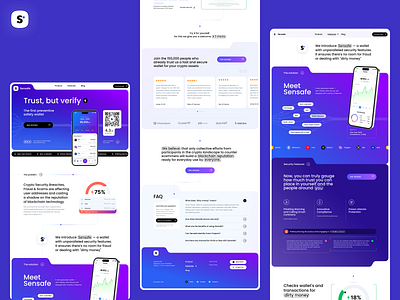 Landing page 🟣 crypto landing landing page ui ux wallet web web design web3