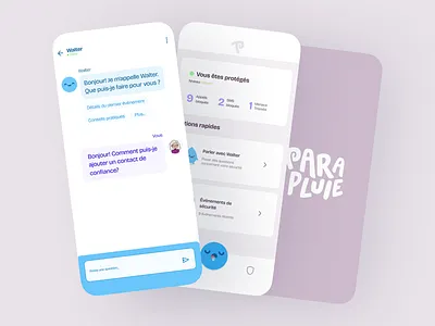 Parapluie.app - Scam prevention for seniors. accessibility app design branding interface safety ui ux