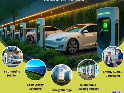 EV Charging Flyer graphic design ui