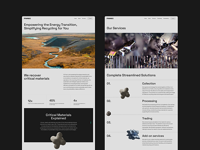 Fivrec | Homepage Design 3d branding design design exploration graphic design homepage homepage design illustration innovative design logo motion graphics startup website sustainability sustainable business ui user experience user interface ux visual identity website design