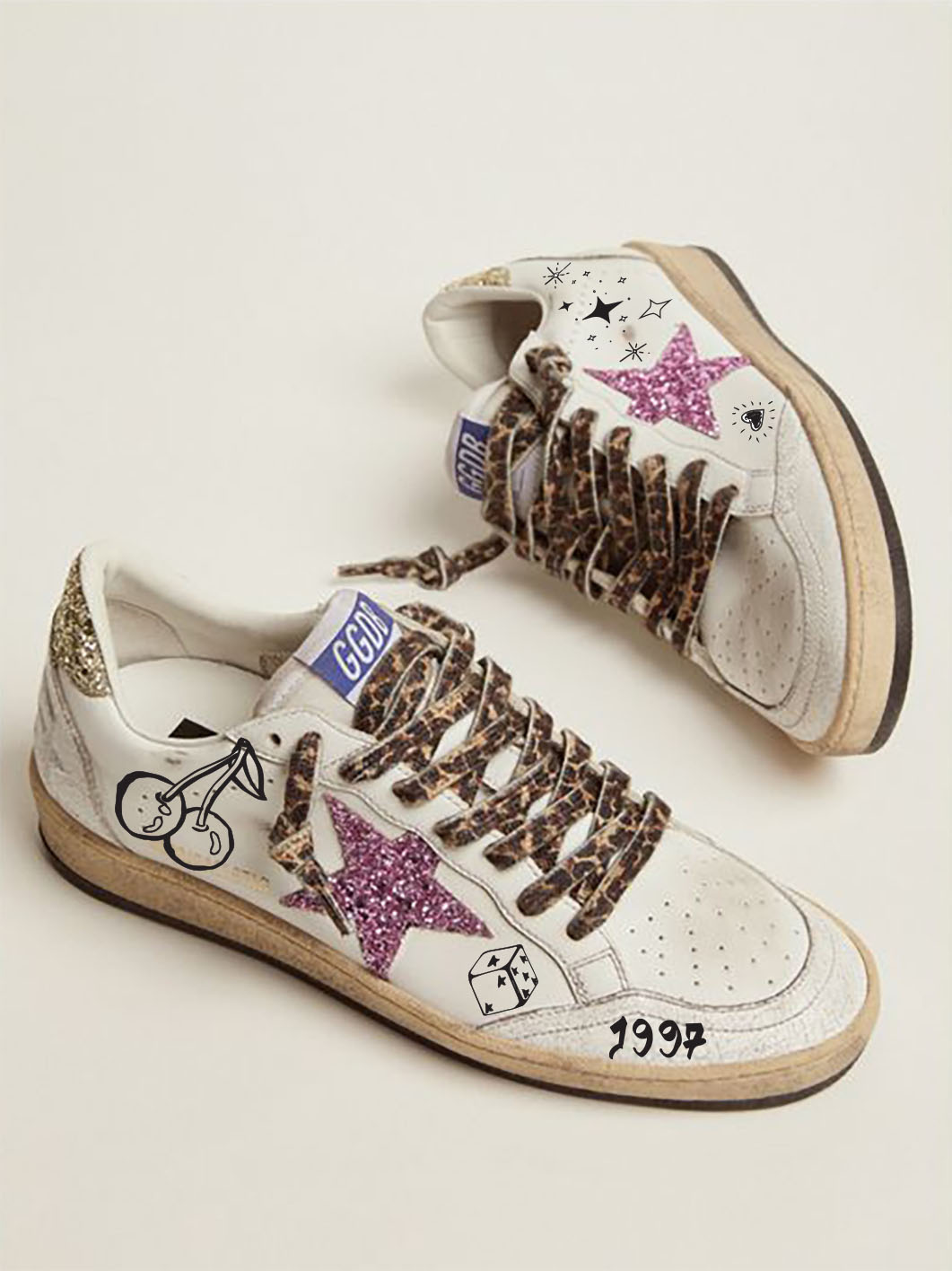 Custom Doodles for Golden Goose bag branding doodles drawing fashion golden goose leather mock up pgotoshop sneakers
