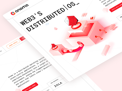 Anoma - Web3 Website | Crypto Design| Fintech 3d animation blockchain crypto crypto dashboard crypto incubation crypto landing page decentralized defi experience design fintech design interactive design investment landing page web design web interface design web site web3 web3 design