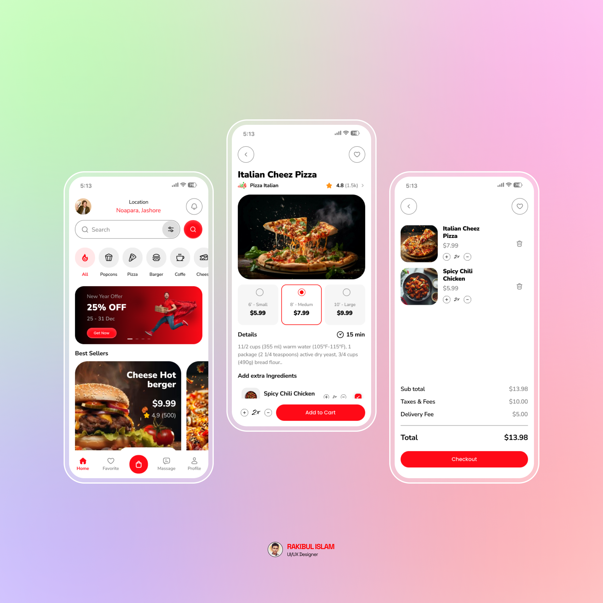 Example of Mobile App UI/UX Design