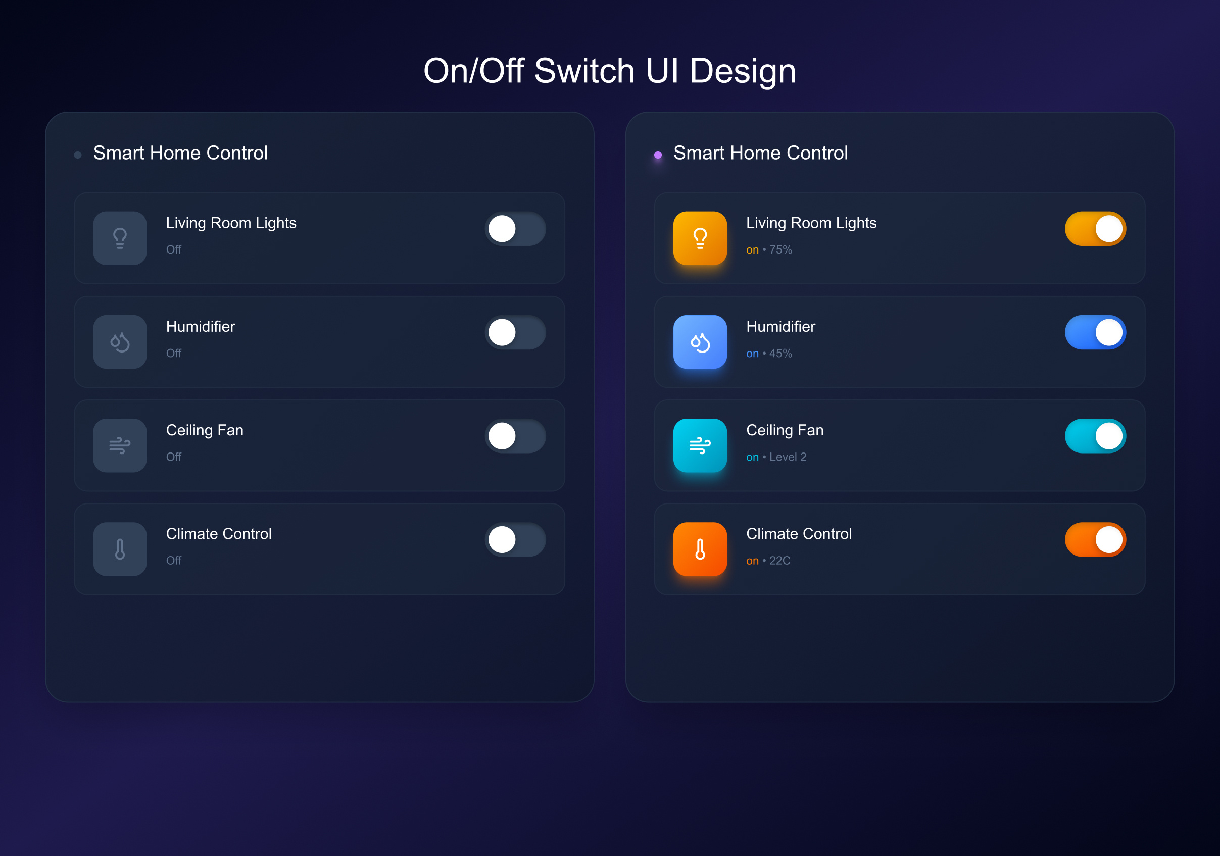 Daily UI #015 — On/Off Switch appdesign dailyui dailyui 015 figma mobileui ui uxdesign