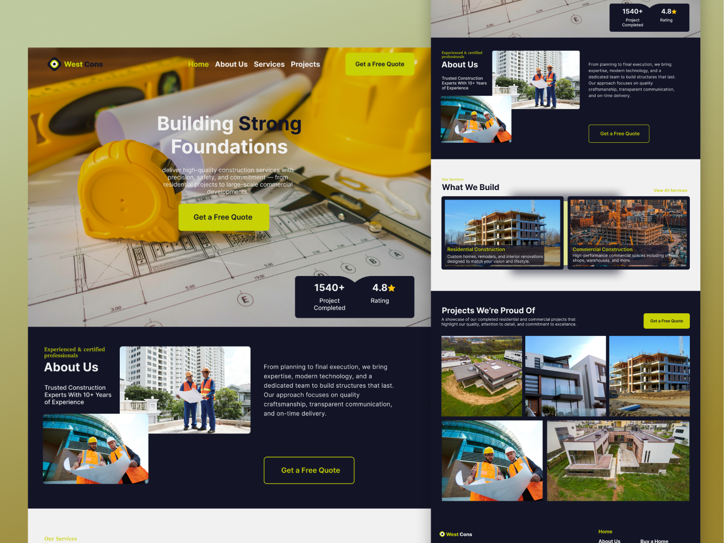 Example of Website UX/UI Design & Web Development