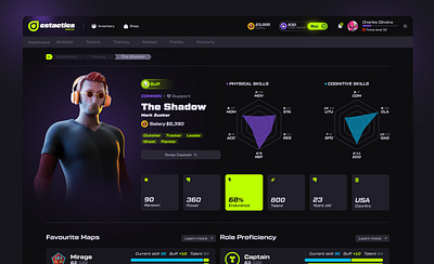 GAMING PLATFORM | PLAYER PROFILE community platform crm dashboard crypto game crypto platform crypto trading esports platform fanbase app gaming app gaming marketplace gaming platform gaming website igaming platform marketing platform p2p marketplace saas platform sports platform trading app trading platform trading website web3 platform