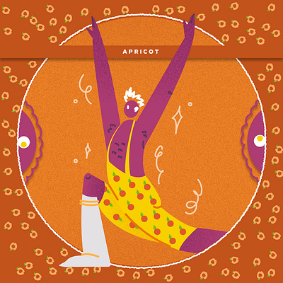 Sweet Apricot! branding design graphic design illustration vector