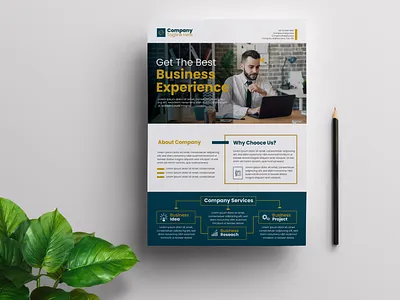 Modern & Creative Professional Flyer Design - Clean & Modern Lay a4 bannerdesign branding business flyer cover coverletter creative flyer design flayer flyer design graphic design illustration layout logo modern flyer poster print print design