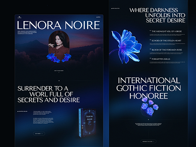 Book Author Landing Page author website book author creative landing page creative portfolio design editorial style hero section homepage landing landing page modern ui typography design web web design website