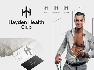High-End Fitness - Logo Design brand identity branding business logo company logo design fitness logo graphic design gym logo h letter logo health logo healthcare logo high end logo logo logo design man logo minimal logo modern logo platform logo saas logo tech logo