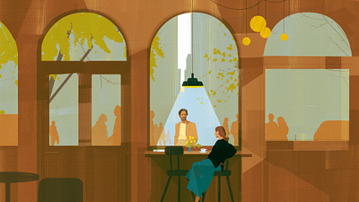 Darya Shnykina for Bumble dating app advertising bumble conceptual illustration darya shnykina dating editorial illustration illustration illustrationart illustrationartist illustrationzone illustrator love